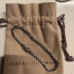 David Yurman Mens Box Chain Bracelet - Small